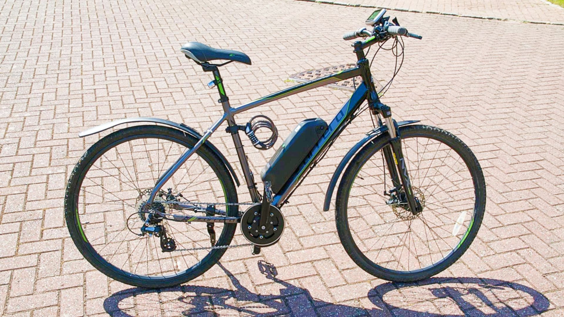 Tongsheng TSDZ2 Mid Drive e-bike conversion kit fitted on a bike